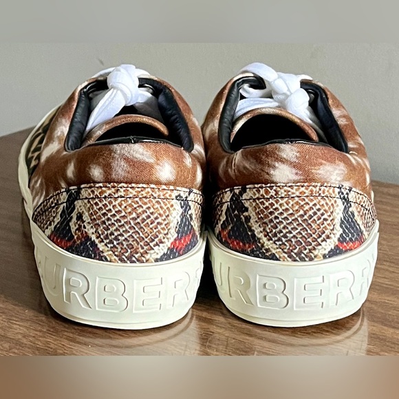 Burberry Men's Leopard Print Sneakers - Picture 5 of 8
